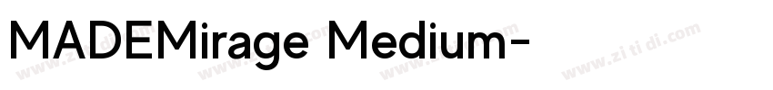 MADEMirage Medium字体转换
